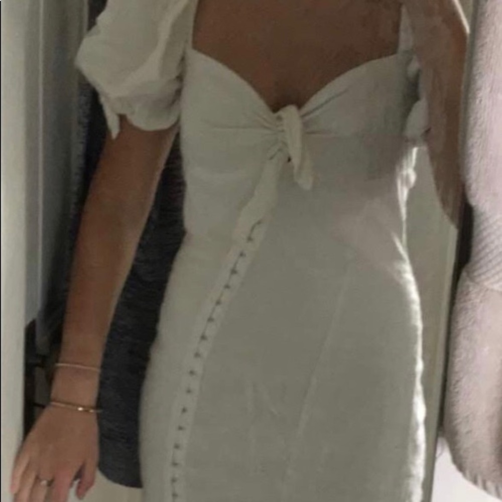 white mini dress for love & lemons